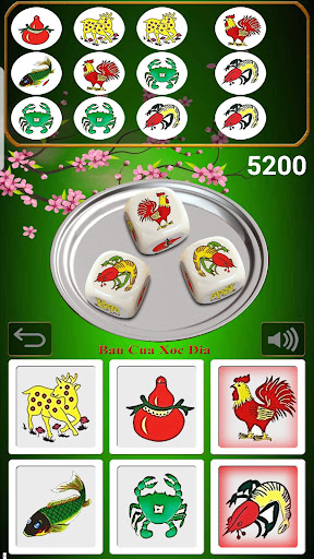 Android application Bau Cua Xoc Dia screenshort