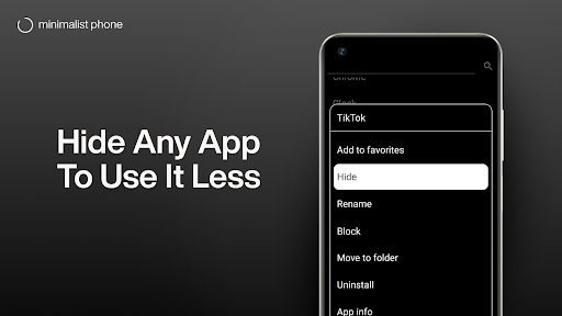 Screenshot of minimalist phone: Screen Time