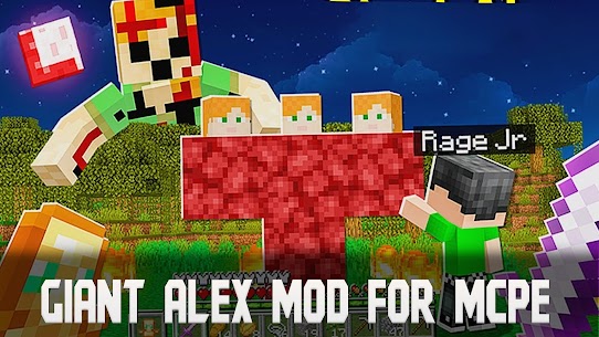 Giant Alex Mod for Minecraft Apk 1