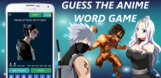 Guess the anime word game