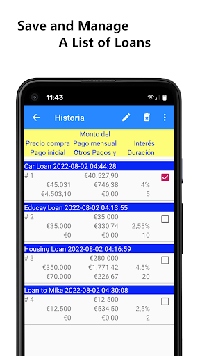 Captura de pantalla de Calculadora de préstamos