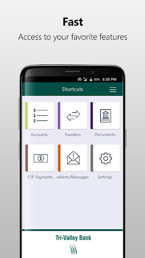 Tri-Valley Bank Mobile Screen 2