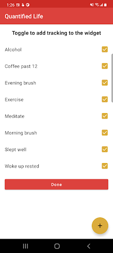 Quantified Life Screen 2