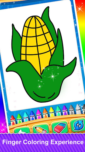Fruits and Vegetable Coloring Screen 2
