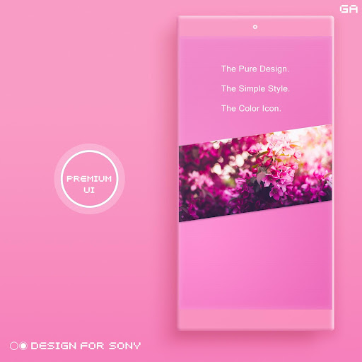 Android application LITTLE™ XPERIA Theme | PINK screenshort