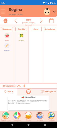 Android application PekeBocados screenshort
