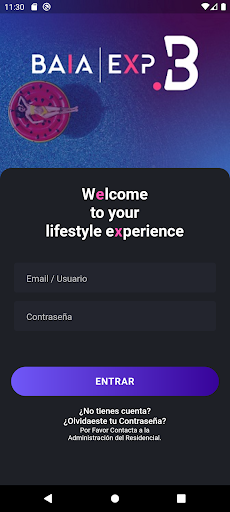 Android application Baia Exp screenshort