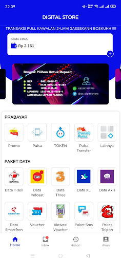 Android application DIGITAL STORE screenshort