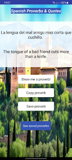Spanish Proverbs & Quotes Screen 2