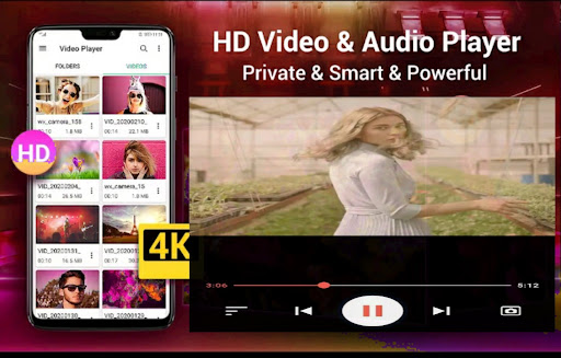 Android application Media Player HD- Vidsave screenshort