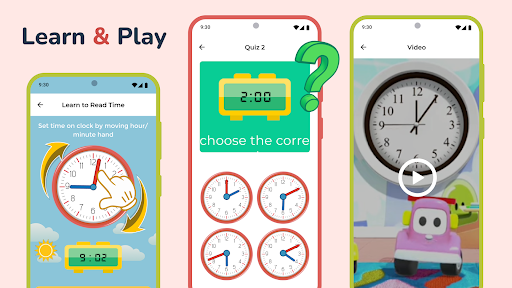 Screenshot of Kids Clock Learning