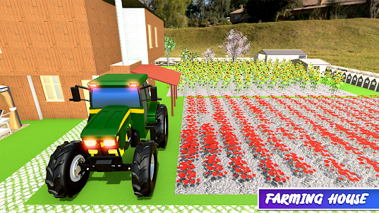 Tractor Agricultura Cosecha 3D