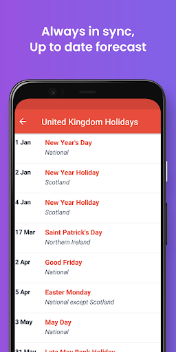 United Kingdom Holidays 2024 Screen 3