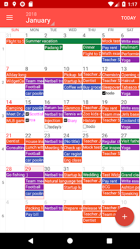 Android application Haroo – Calendar Reminder, Tas screenshort