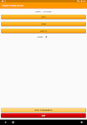 English Training Quizzes