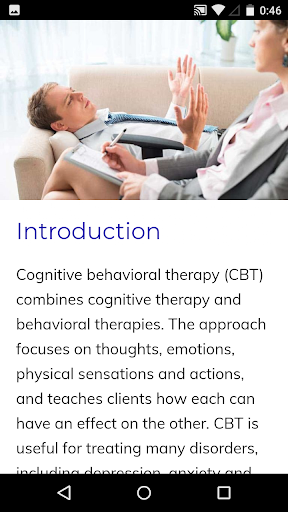 Cognitive therapy course Screen 2