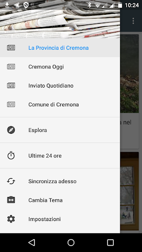 Android application Cremona notizie locali screenshort