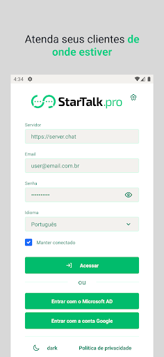 Android application StarTalk.App screenshort
