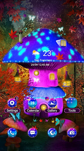 Android application Fantasy Mushroom - Wallpaper screenshort