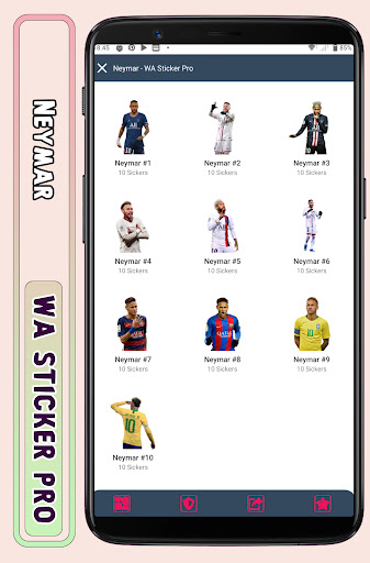 Android application Neymar - WA Sticker Pro screenshort