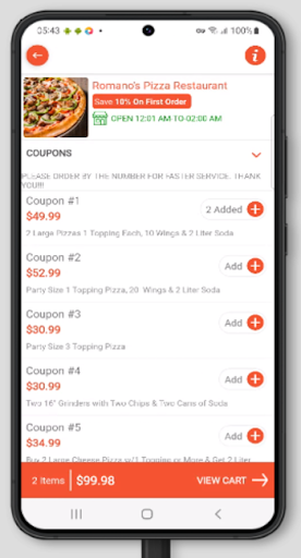 Romanos Pizza Restaurant