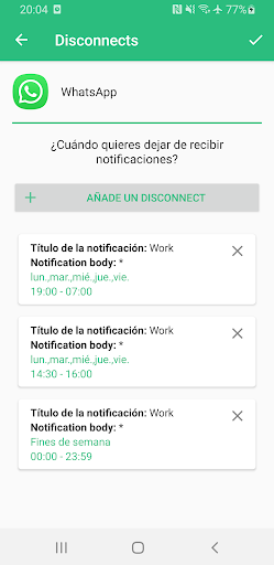 Vista previa de la aplicación