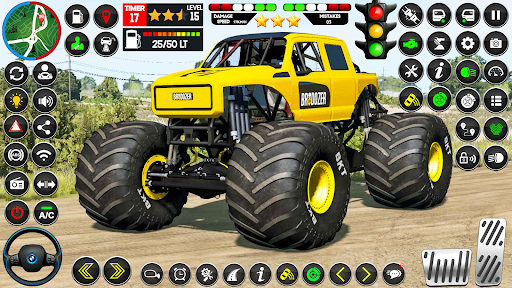 Android application Real Monster Truck Game 3D screenshort