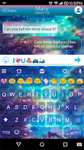 Star Galaxy Emoji Keybaord Screenshot