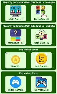 MathPlus: Math Game Playground
