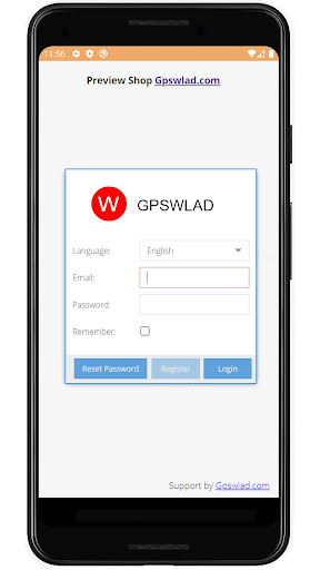 Android application GpsWlad Monitoring screenshort