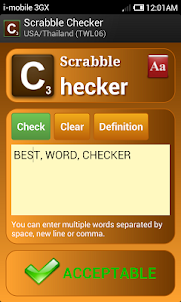 Word Checker (for SCRABBLE)