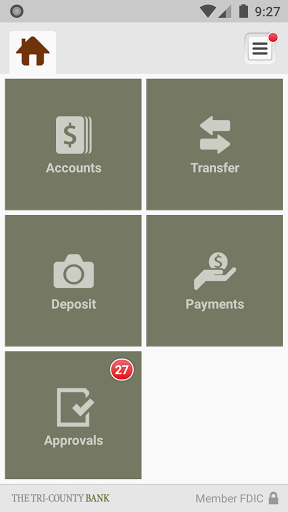 Tri-County Bank Business Screen 3