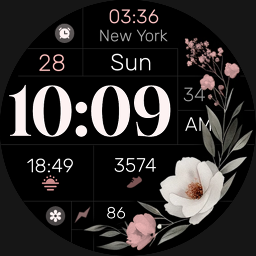 Simple Floral Watch Face Download on Windows