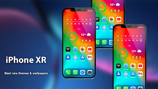 Android application iPhone XR Launcher 2024 iOS 17 screenshort