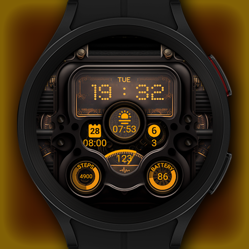 Steampunk v1 watch face Download on Windows