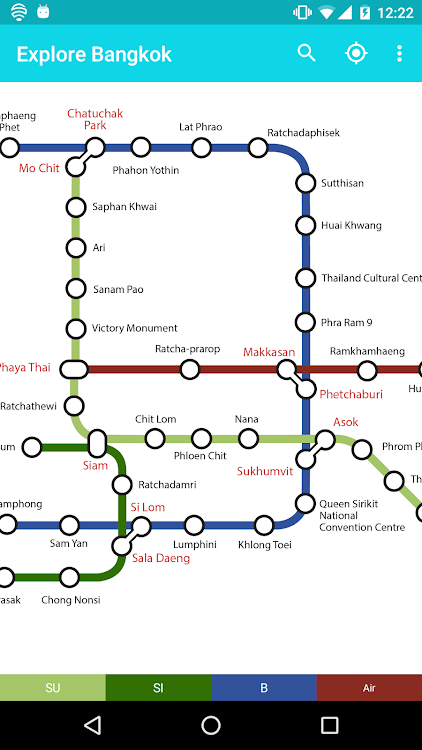 Explore Bangkok BTS & MRT map - 12.2.1 - (Android)
