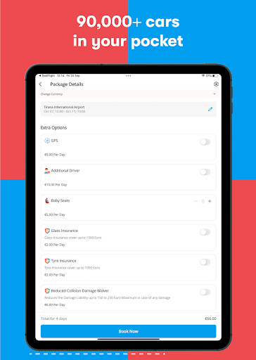 Finalrentals Car Rental App Screenshot