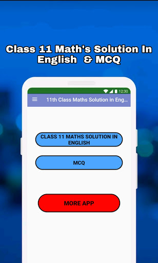Android application Class 11 Maths Notes English screenshort