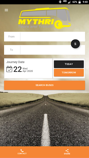Android application Mythri Tours & Travels screenshort