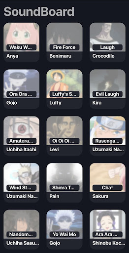 Anime Sound and Video Board Screen 2