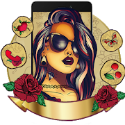 Tattoo Girl Art Themes HD Wallpapers 3D icons