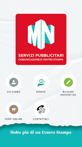 Android application MNServizi screenshort