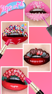 Makeup Artist DIy Lip Art Game