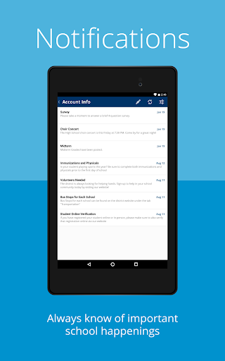 Roanoke City Schools Notify Screen 3