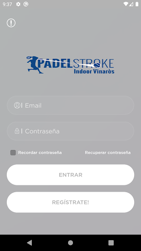 Android application Padel Stroke screenshort