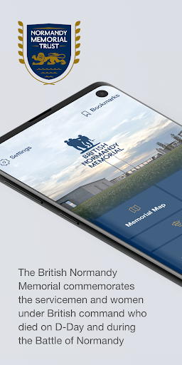 Android application THE BRITISH NORMANDY MEMORIAL screenshort