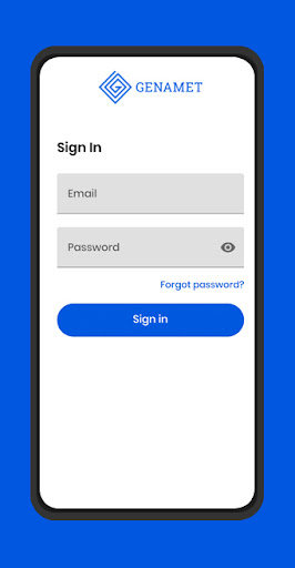 Android application Genamet Provider App screenshort