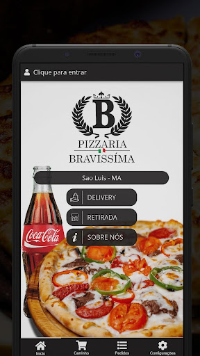 Android application Pizzaria Bravíssima screenshort