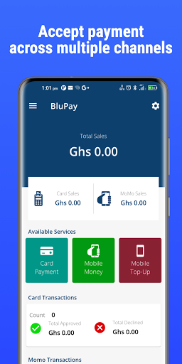 Android application BluPay screenshort