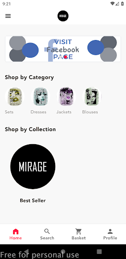 Android application houseofmiragejo screenshort